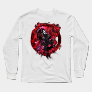 Akutagawa Ryuunosuke red / black Long Sleeve T-Shirt